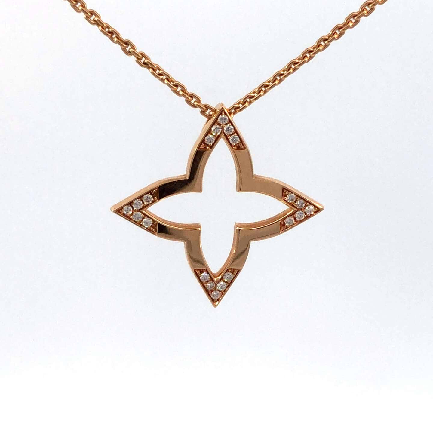 ルイ・ヴィトンオンブレ　ブロッサム　ネックレス Au750 全長約43.1cm 直径約3.1mm